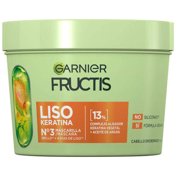 Fructis Nº3 Mascarilla Liso Keratina 370 Ml