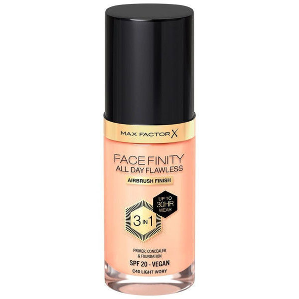 Facefinity All Day Flawless 3 In 1 Foundation C40-Light Ivory 30 Ml