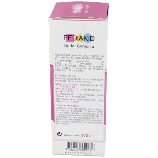 Pediakid Nariz-Garganta Jarabe 250Ml.