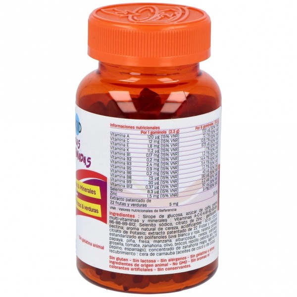 Pediakid Multivitaminadas Sabor Naranja Y Cereza 60Uds
