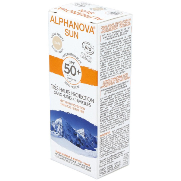 Solar Facial Spf50+ Color Hipoalergenico 50Gr. Bio