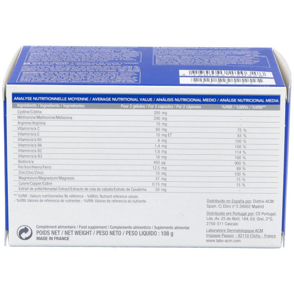 Acm Novophane Complemento Anticaída 180 Cápsulas