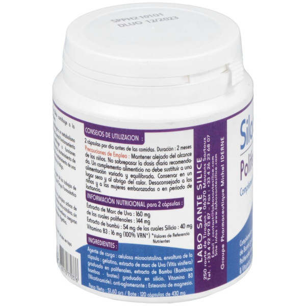 Silacaps Polifenoles Vascular 120Caps.