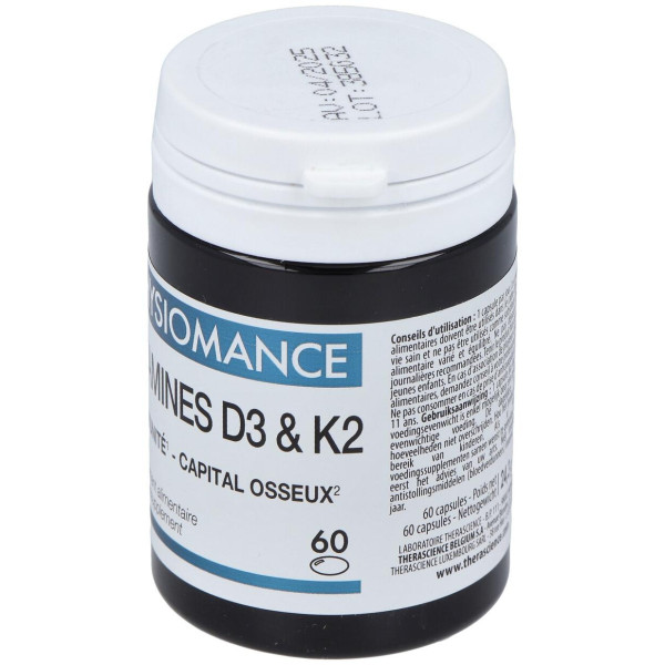 Physiomance Vitamines D3 Y K2 60Comp