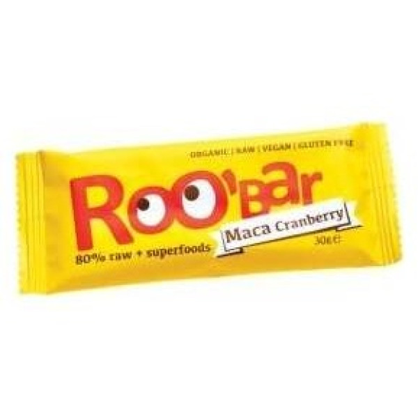 Roo'Bar Barritas Maca Arándanos Bio 30G