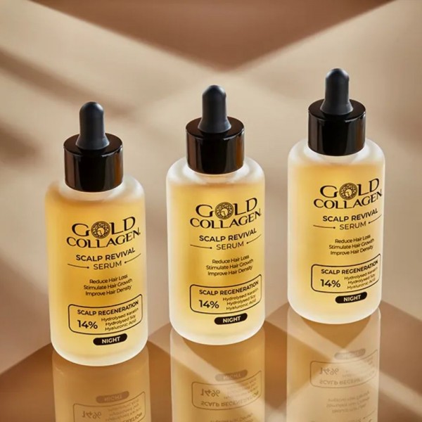 Gold Collagen Scalp Revival Sérum, 100 ml. - Areafar