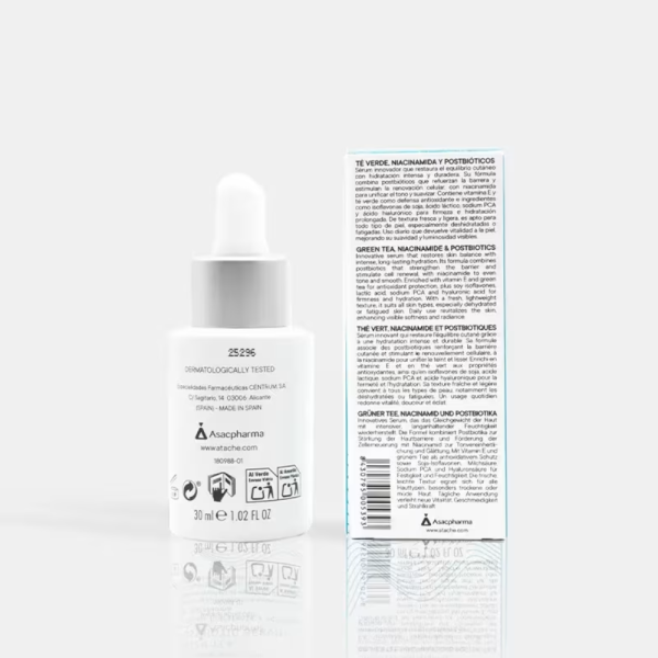 Essentielle Green Tea Postbiotic Serum, 30 ml. - Atache