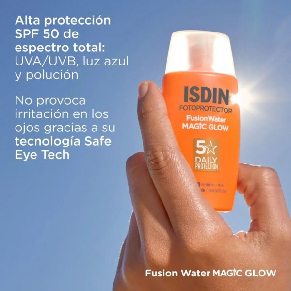 Fotoprotector Fusion Water MAGIC GLOW SPF 50, 50 ml. - Isdin