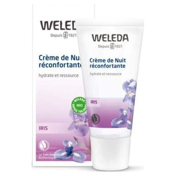 Weleda Crème Nuit Hydratant Réconfortant Iris Visage 30Ml