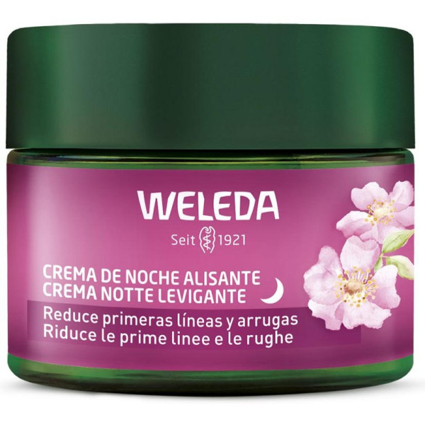 Smoothing Crema De Noche Alisante De Rosa Mosqueta Y Té Blanco, Antiedad Y Antiarrugas Weleda - Perfumes Club