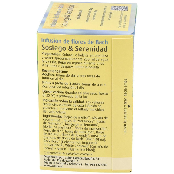 Infusion Flores Bach Sosiego Y Serenidad 15Sbrs.