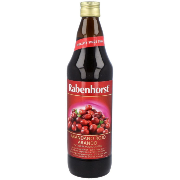 Rabenhorst Zumo De Arandano Rojo Americano 750Ml