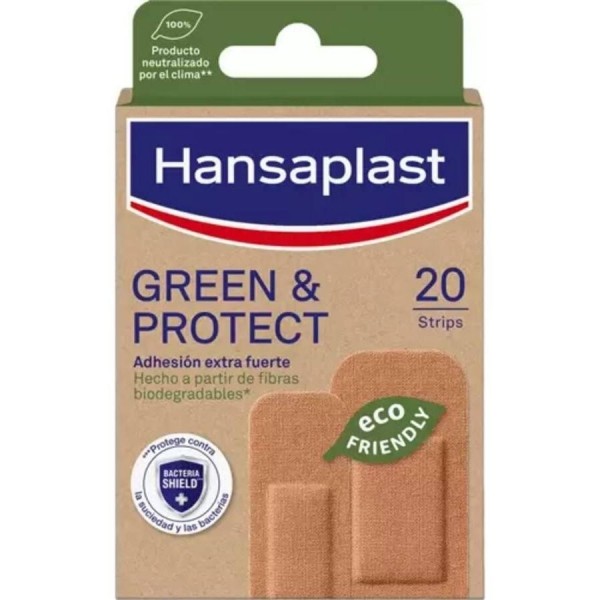 Hansaplast Green Y Protect Apósitos 2 Tamaños 20Uds