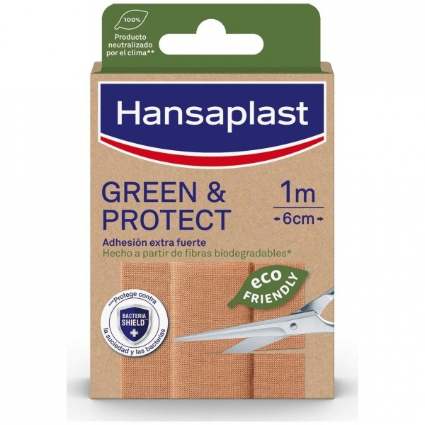 Hansaplast Green Y Protect Apósito Tira 1M X 6Cm