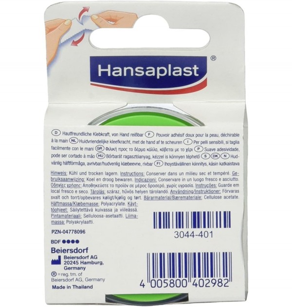 Esparadrapo Hipoalergico - Hansaplast Sensitive (1 Unidad 5 M X 2,5 Cm)