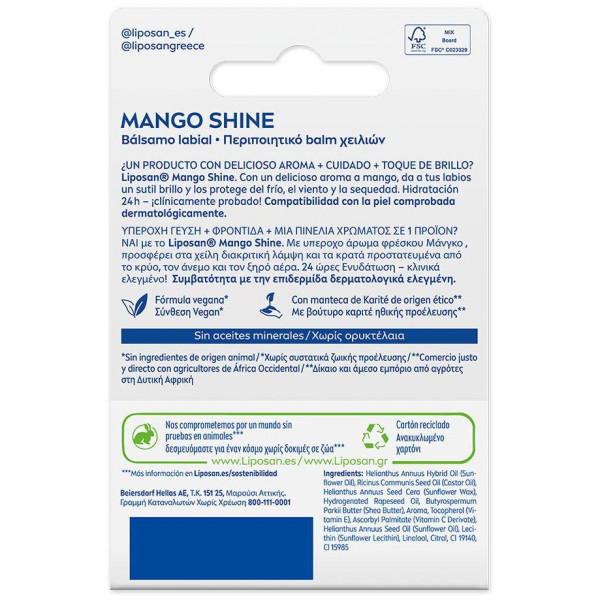 Liposan Mango Shine Bálsamo Labial 4,8 Gr