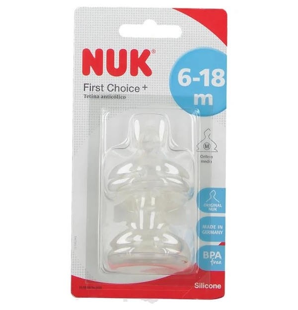Tetina Silicona Anticolico - Nuk First Choice+ (T-2 M 2 Tetinas)
