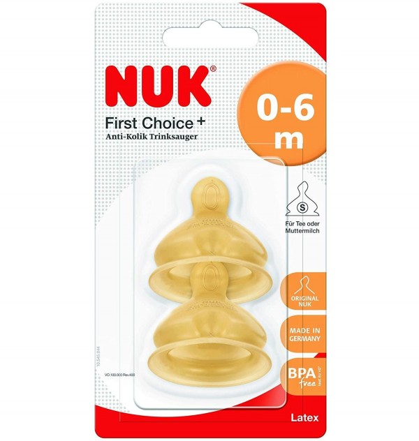 Tetina Latex Anticolico - Nuk First Choice (Agua T-1 S 2 U)