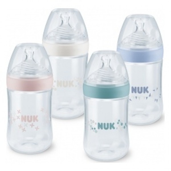 Nuk Nature Sense Biberón Silicona 260 Ml Talla M 0-6 M, 1 Ud