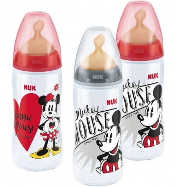 Biberon Pp Latex - Nuk First Choice (300 Ml Disney Mickey 0-6 M)
