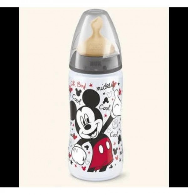 Biberon Pp Latex - Nuk First Choice (300 Ml Disney Mickey 0-6 M)