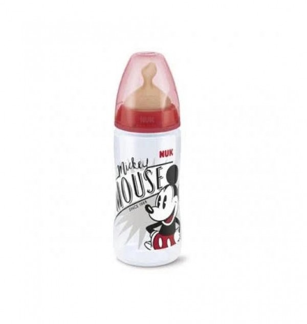Biberon Pp Latex - Nuk First Choice (300 Ml Disney Mickey 0-6 M)