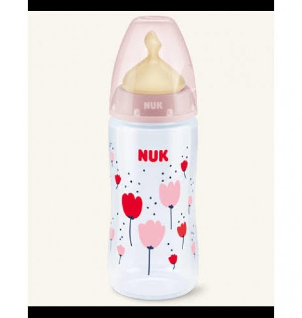 Biberon Pp Latex - Nuk First Choice (300 Cc Leche T-1 M)