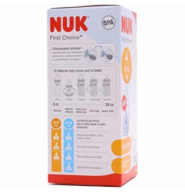 Biberon Pp Latex - Nuk First Choice (1M 150 Cc Leche)