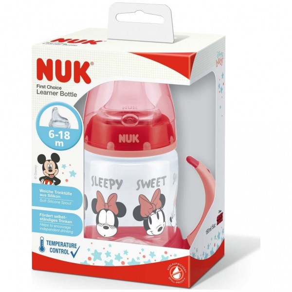 Nuk Biberon Silicona Mickey First Choice 6-18M Niña 150Ml