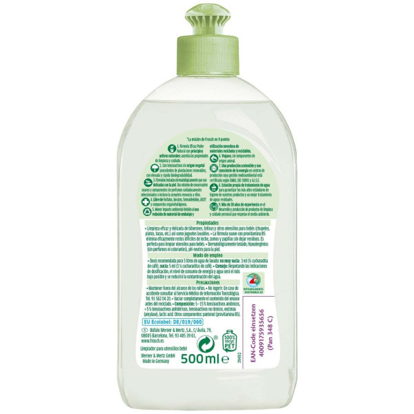 Frosch Baby Ecológico Limpiador Biberones Y Tetinas 500 Ml
