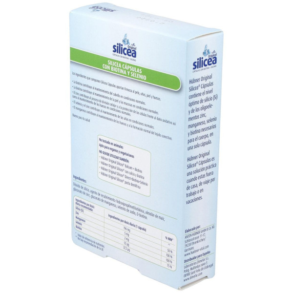 Hübner Silicea + Biotina + Selenio 30 Cáps.