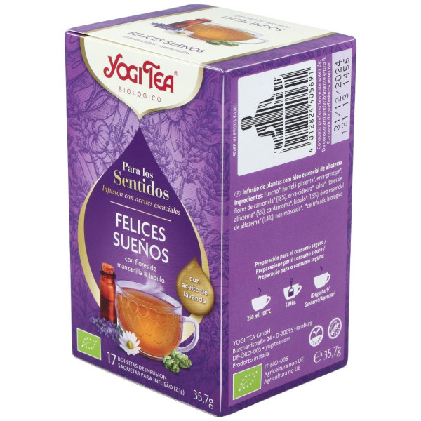 Yogi Tea Felices Sueños Para Los Sentidos 17Inf.