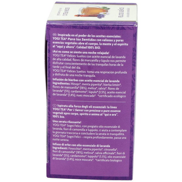 Yogi Tea Felices Sueños Para Los Sentidos 17Inf.