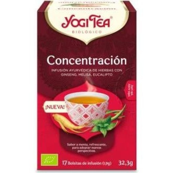 Yogi Tea Concentración Infusión Bio 17 Sobres