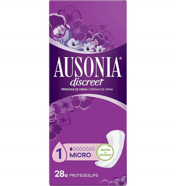 Absorbente Incontinencia Orina Muy Ligera - Ausonia Discreet Micro (28 Unidades)