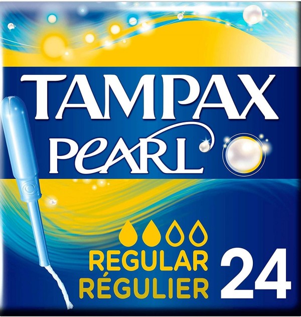 Tampax Pearl Tampon 100%Algodon (Regular 24 U)