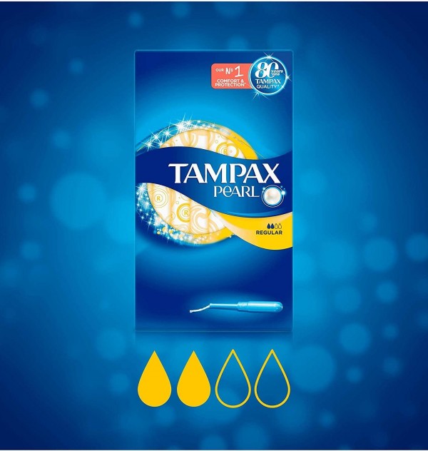 Tampax Pearl Tampon 100%Algodon (Regular 24 U)