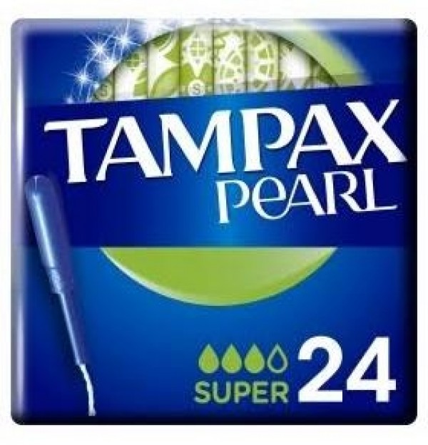 Tampax Pearl Tampon 100%Algodon (Super 24 U)