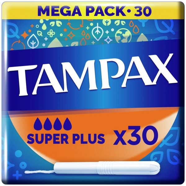 Tampax Tampones Con Aplicador De Cartón Suplerplus 30Uds