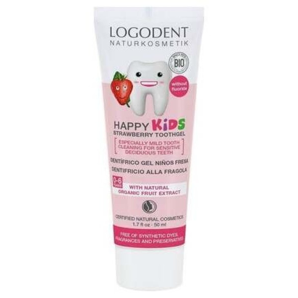 Logona Dentifrico Niños Fresa Gel 50Ml