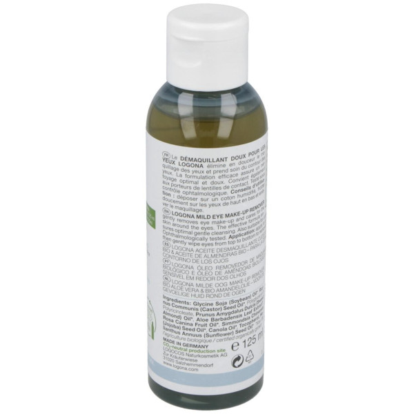 Logona Aceite Desmaquillante Ojos Suave Aloe Y Almendras 125Ml