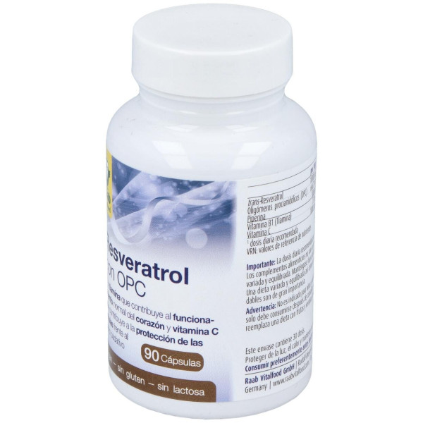 Raab Vitalfood Resveratrol Con Opc 90Caps