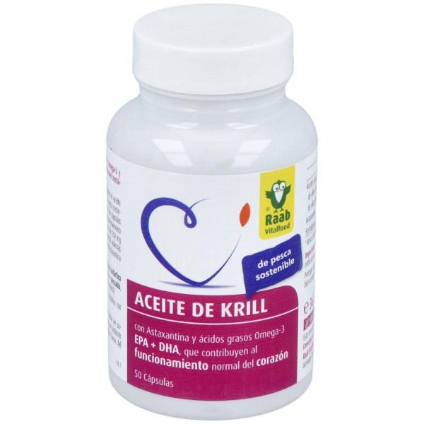 Raab Vitalfood Aceite Krill Forte 50Caps