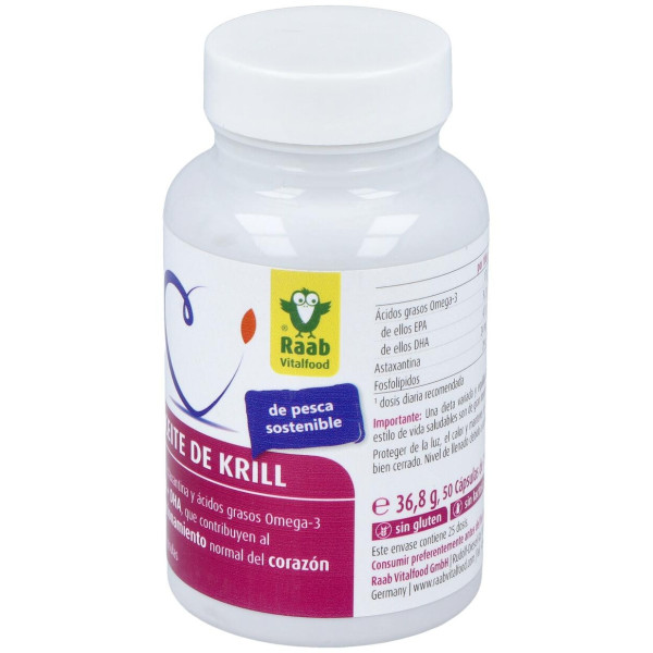 Raab Vitalfood Aceite Krill Forte 50Caps