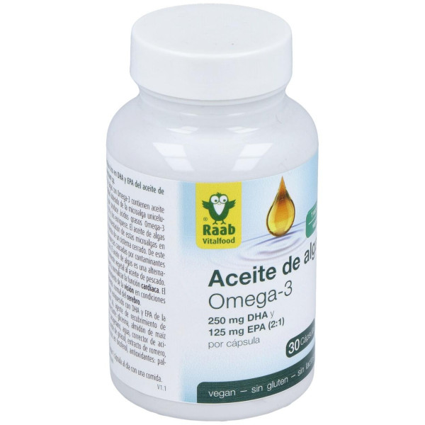 Raab Vitalfood Aceite De Alga Omega 3 1183Mg 30Caps