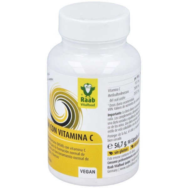 Raab Vitalfood Msm Con Vitamina C 90Caps