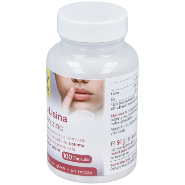 L-Lisina Con Zinc 100Cap.