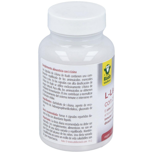 L-Lisina Con Zinc 100Cap.