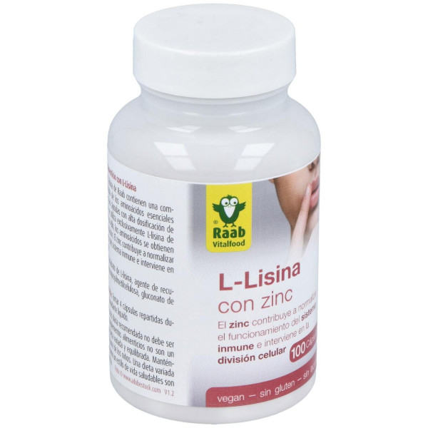 L-Lisina Con Zinc 100Cap.