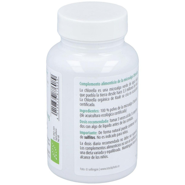 Raab Vitalfood Chlorella Ecológica 200 Comp